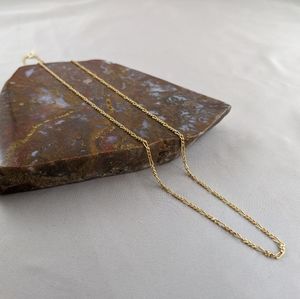 14K Yellow Gold 1.75MM Figaro Link Chain Necklace